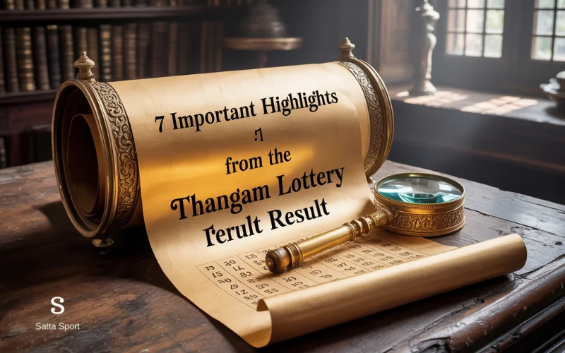 thangam lottery result