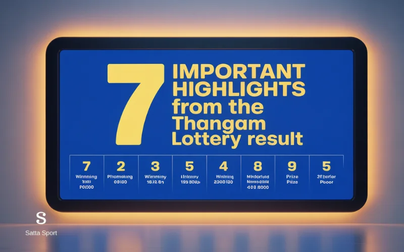 thangam lottery result
